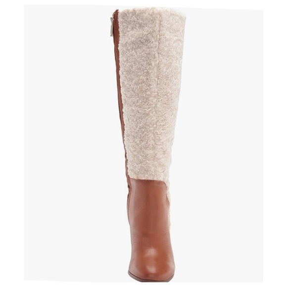 Kenneth Cole Boots Cozy Knee High Boot NEW IN BOX Leather & Shearling Size 6.5 - Picture 6 of 12